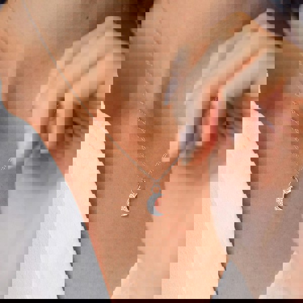 Gold Trip Celestial Moon Necklace