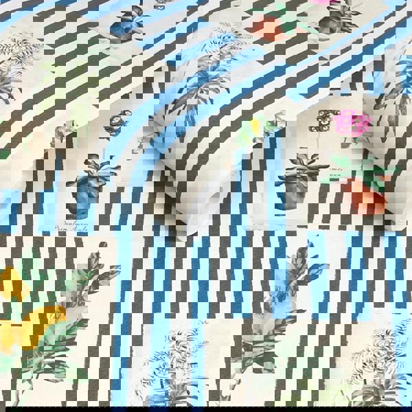 Joules Gallery Wall Stripe Wallpaper | Blue