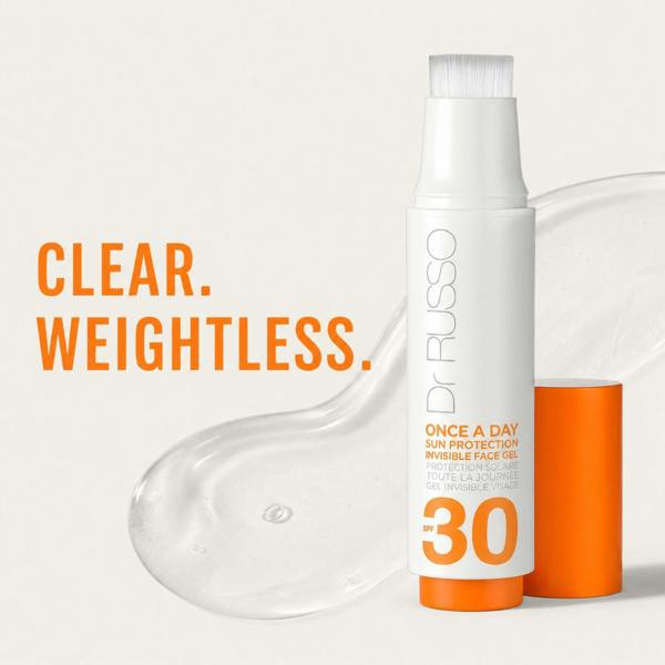 Aquarius Dr Russo SPF30 Sun Protective Face Gel Vitamin E UV Protection 15ml Daily
