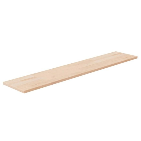 Berkfield Shelf Board 100x20x1.5 cm Untreated Solid Wood Oak