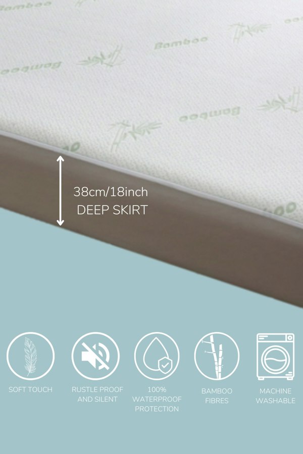 HomeSpace Direct Bamboo Waterproof Mattress Protector