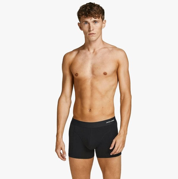 Jack & Jones BASIC BAMBOO Mens 3 Pack Trunks Forest Night