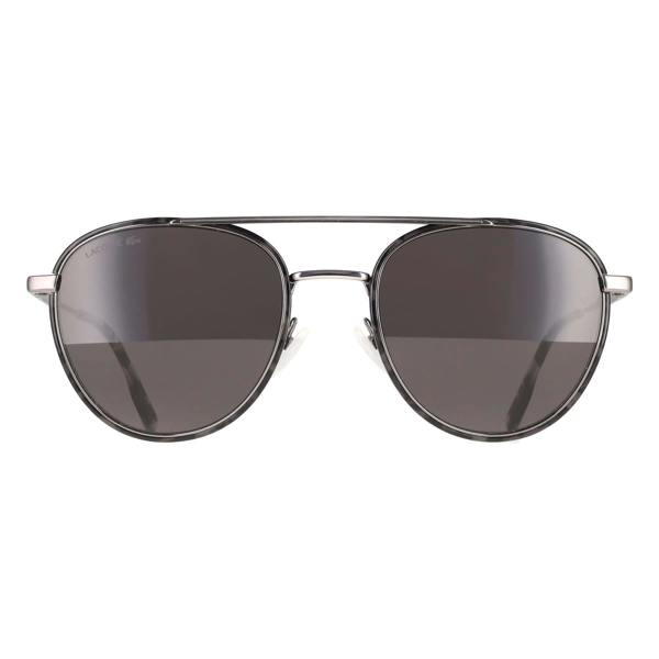 Lacoste Sunglasses L258S 033 Gunmetal Solid Grey Smoke