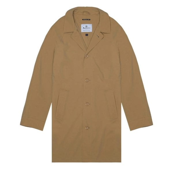 Aquascutum Active Stretch Caban Trench Coat Khaki M