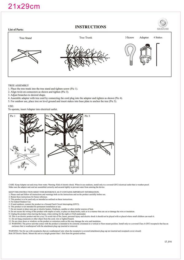 4FT to 7FT Pre-Lit Brown Snow Twig Christmas Trees with Warm White LED Lights image 9