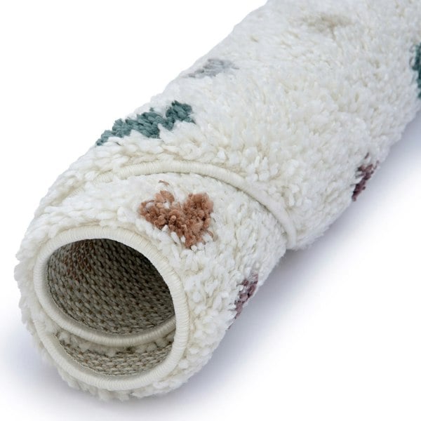 Moodi Shaggy Multicolour Rug, Dots design, Soft & durable | THE RUGS