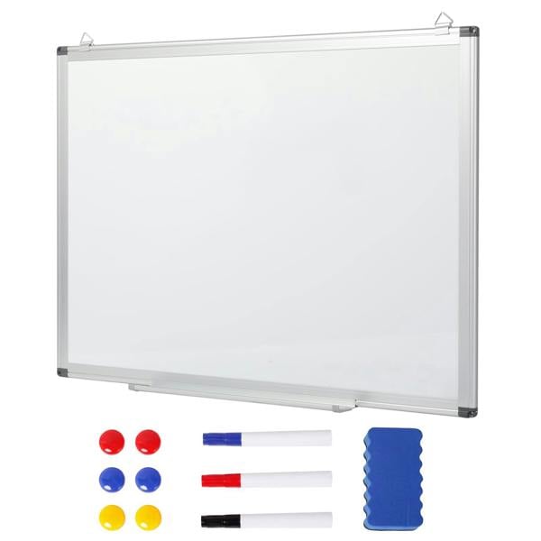 Levede Magnetic Whiteboard Adjustable Wall Mounted Dry Erase Office White