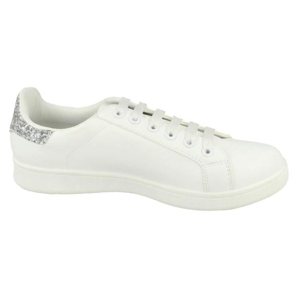 Spot On Ladies Spot On Glitter Star Pumps