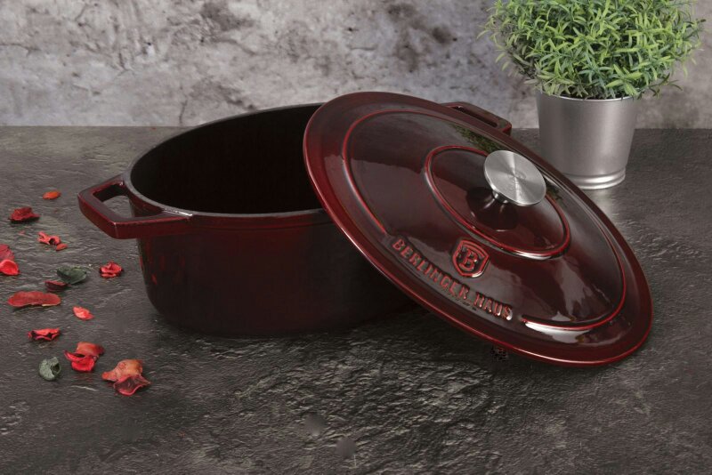 Berlinger Haus Casserole 30 cm Cast Iron Berlinger Haus BH-6499 Burgundy