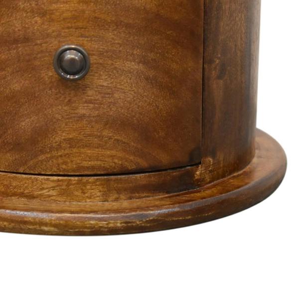 Artisan Furniture Solid Wood Mini Chestnut 2 Drawer Drum Chest