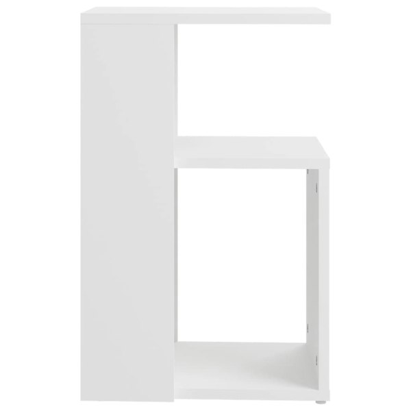 Berkfield Side Table White 36x30x56 cm Engineered Wood