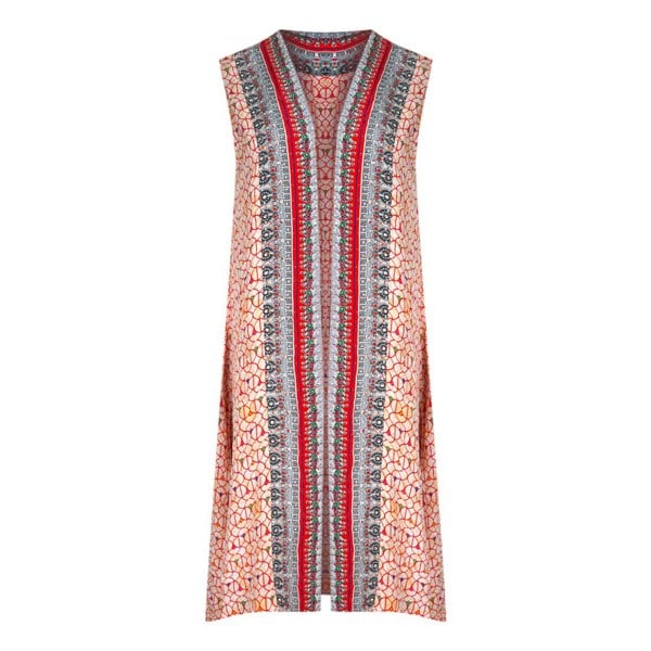 Inoa Banjara 12003 Print Multicoloured Reversable Long Shrug Cover Up