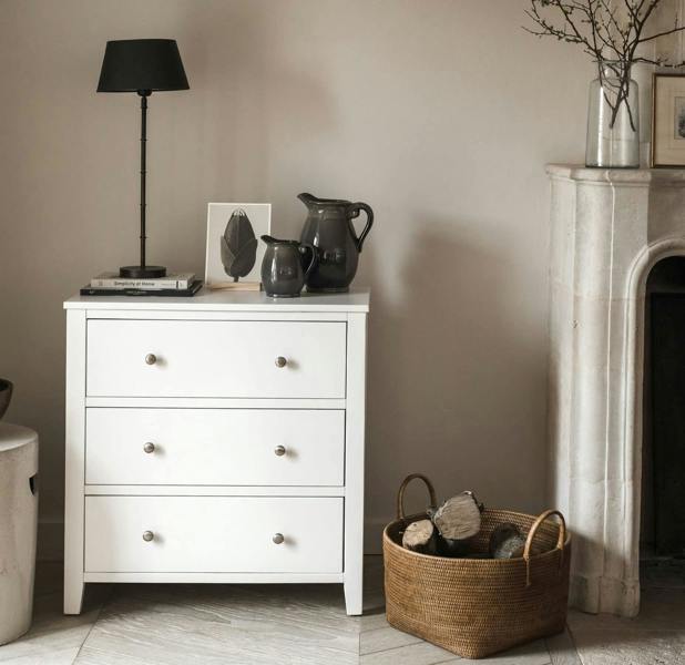 Statement Furniture Brooklyn Chest of Drawers 3 Drawer Bedroom Storage Assembled