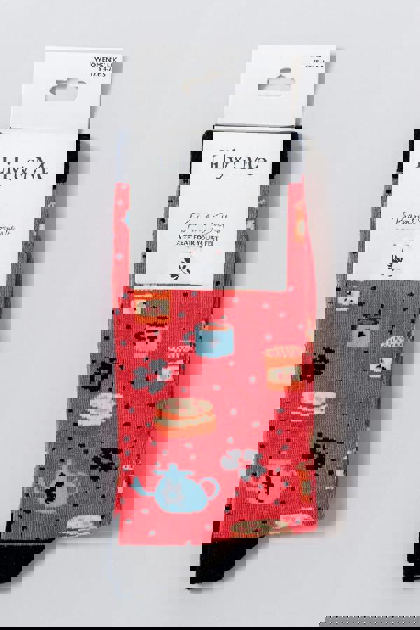 Lily & Me Time For Tea Sock And Keyring Giftbox