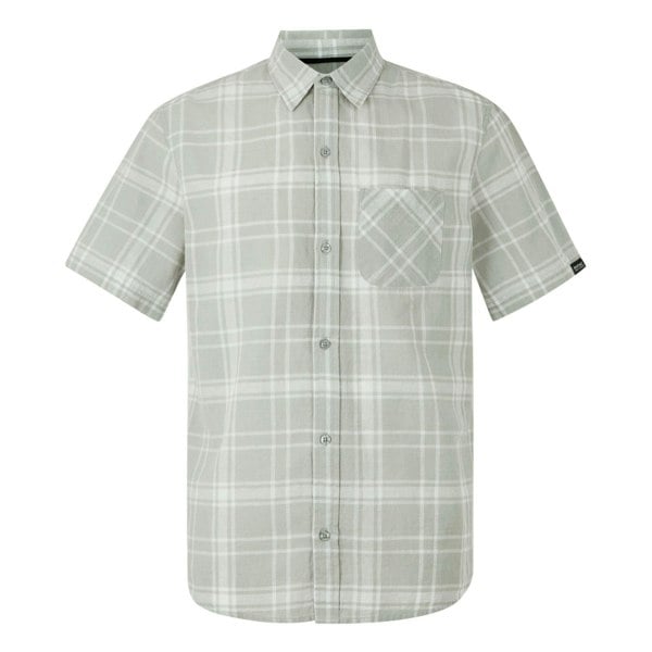 Regatta Mens Loran Checked Shirt - Silver Grey