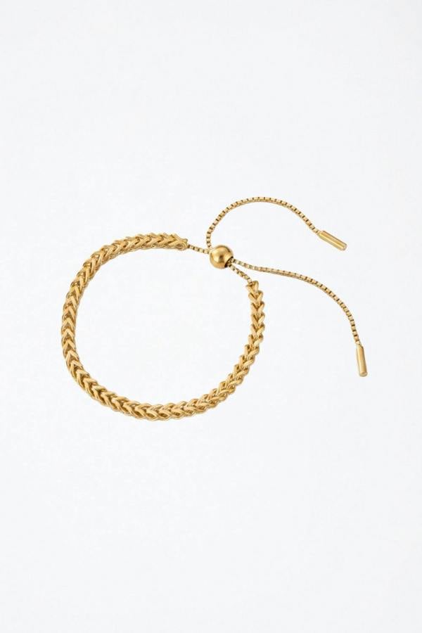 Serla Gold Plated Sliding Knot Bracelet
