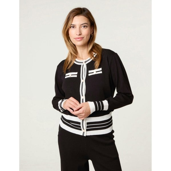 Blue Vanilla Contrast Colour Co-ord -Button Front Set