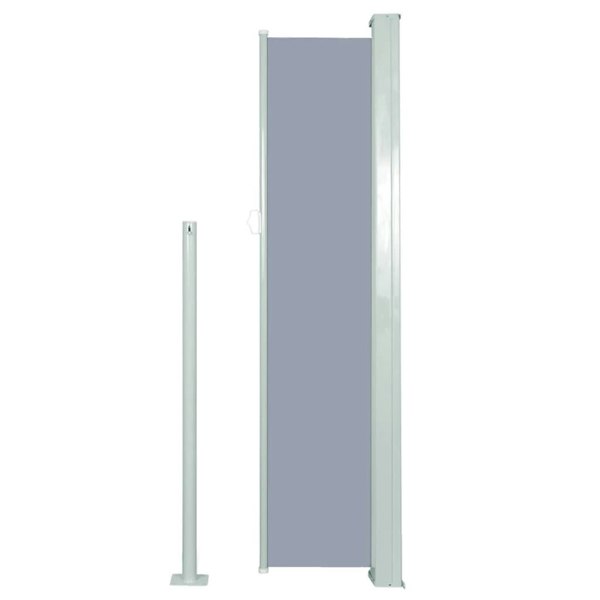 Berkfield Retractable Side Awning 140 x 300 cm Grey