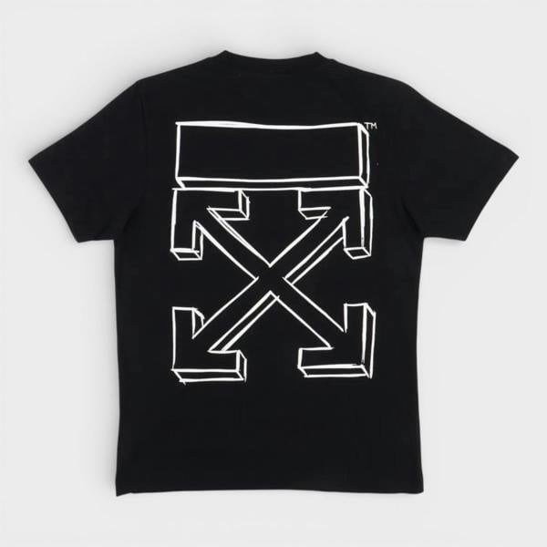 Off-White 3D Arrow Short Sleeve T-Shirt Black White