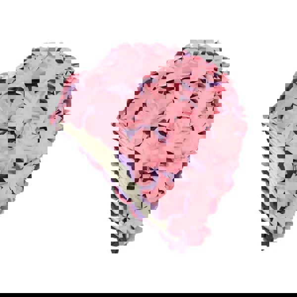 Pink origami flower rubber swim cap book cover