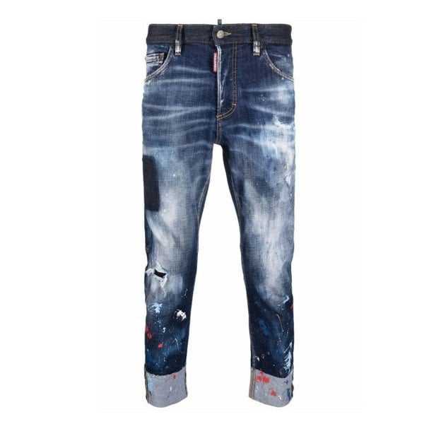 DSQUARED2 S71LB1012 S30664 SAILOR JEAN 470 NAVY BLUE JEANS Mens 42