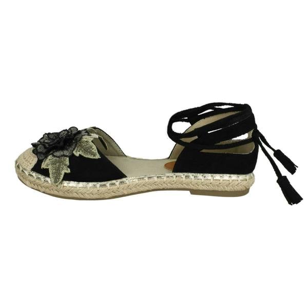Spot On Ladies Spot On Ankle Tie Up Espadrilles F2263