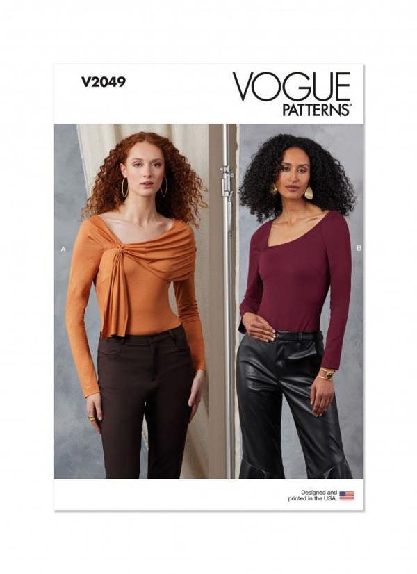 Vogue Sewing Pattern 2049, Bodysuits for Women, B5 (8-10-12-14-16) - Intermediate