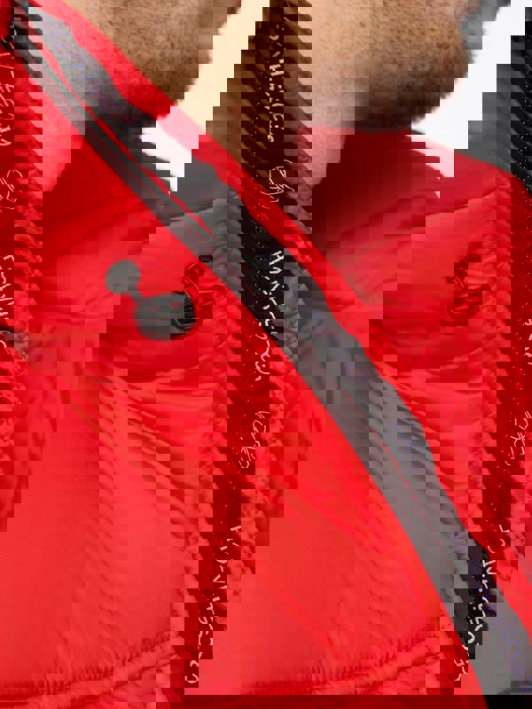 Crosshatch Craystore Hooded Gilet Red