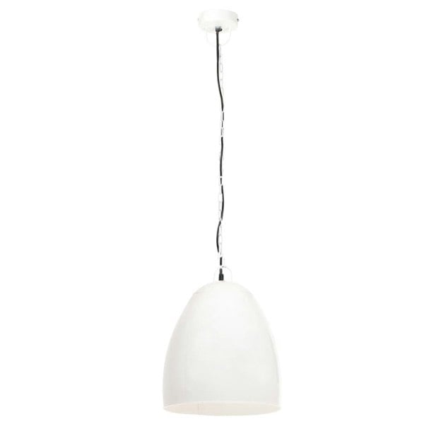 Berkfield Industrial Hanging Lamp 25 W White Round 42 cm E27