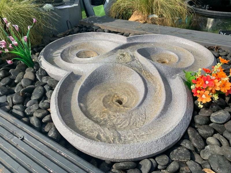 Tranquillity Water Features Dropa Stone Contemporary Solar Water Feature