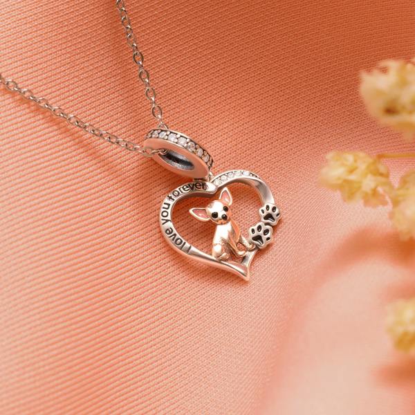 Parus Home Chihuahua Sterling Silver Necklace Keepsake Gift