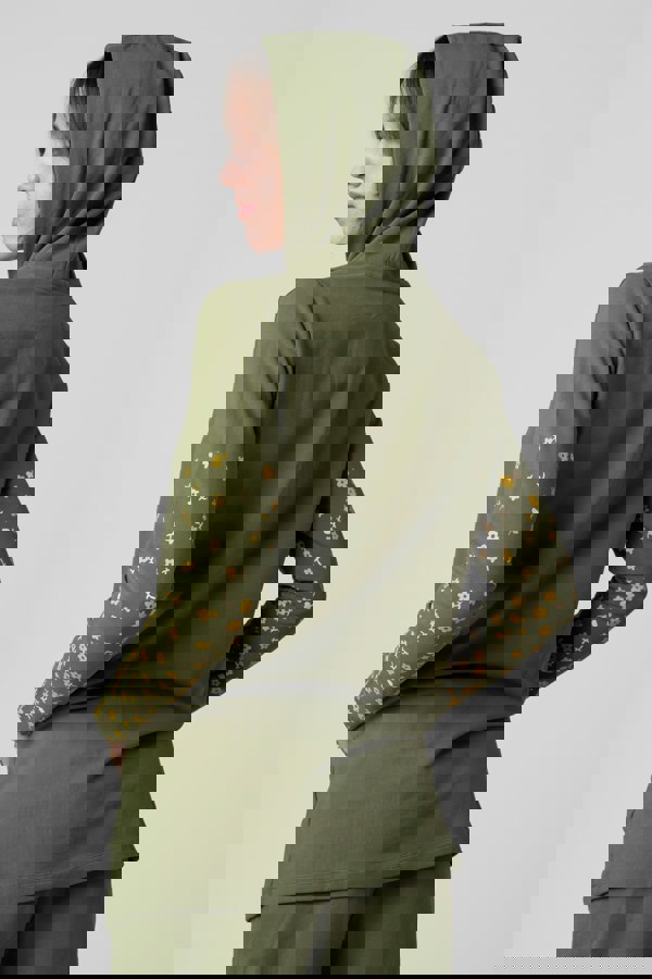 ENORSIA Women Longline Zip Front Hoodie