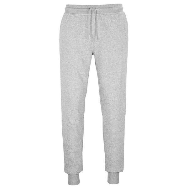 SOLS Unisex Adult Jumbo Organic Slim Jogging Bottoms - Grey Marl
