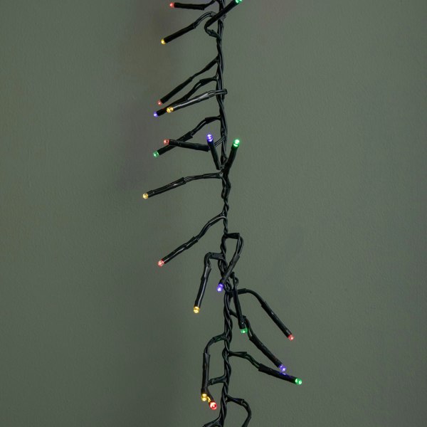 Samuel Alexander 18.5m 1440 LED Christmas Cluster Multi-Action String Lights with Timer in Multi-Coloured