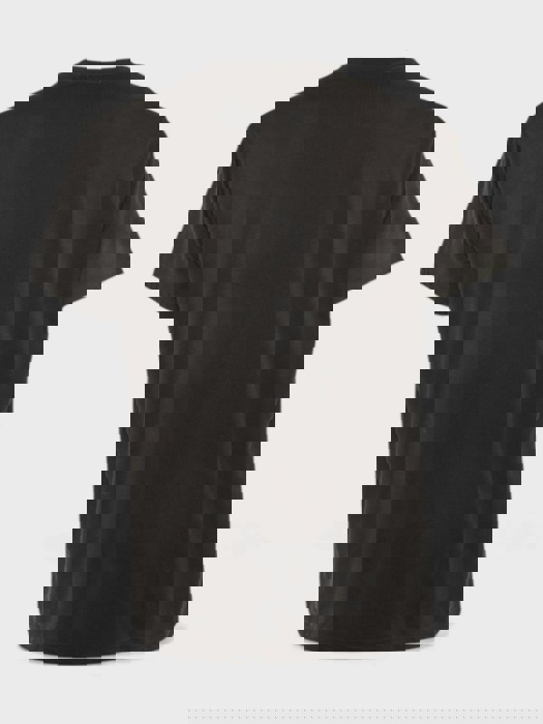 Burberry Raynerton Cotton Logo Embroidered T-Shirt Black