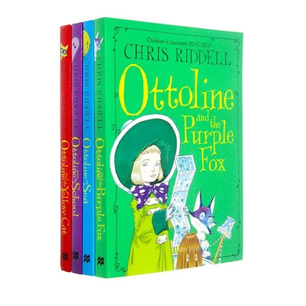 Chris Riddell Ottoline Collection 4 Books Set Books 1 To 4 