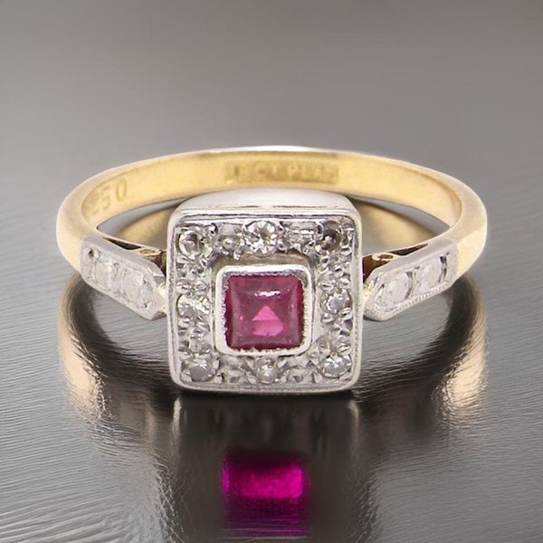 Vintage Tom A vintage Ruby and Diamond Ring