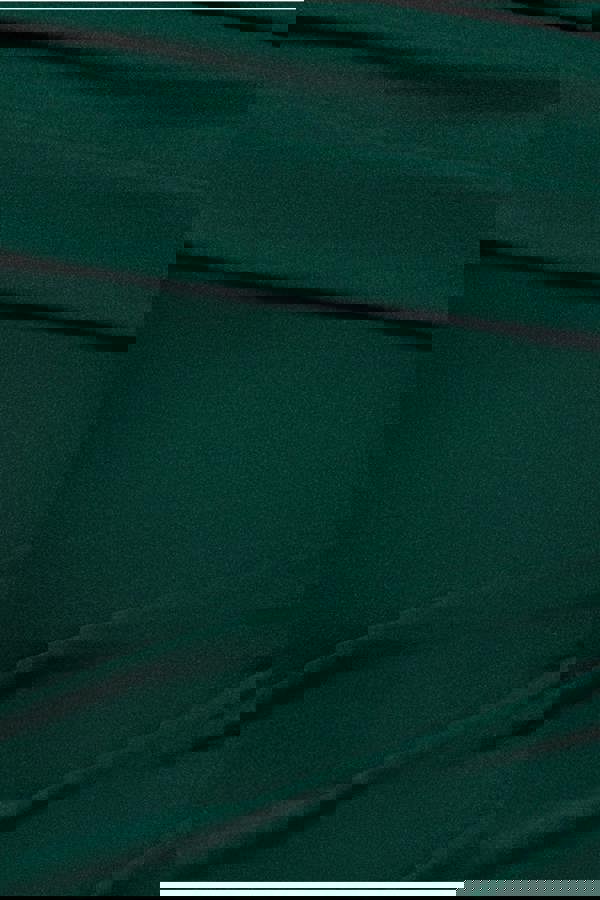 Scuba Crepe Pleated Drop Shoulder Midi Dress - Emerald Green DR4490