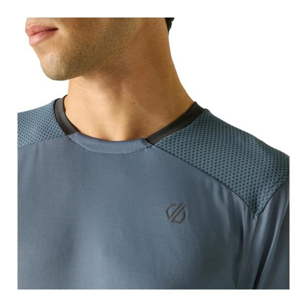 Dare 2B Mens Trackstand Ace Long-Sleeved T-Shirt - Mercury - 
