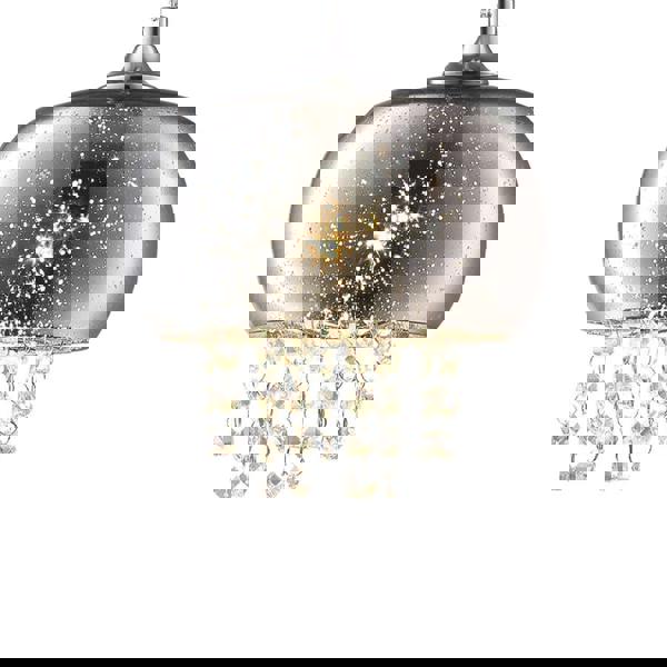 Milagro Starlight Pendant Lamp Stunning Chrome Glass And Crystals