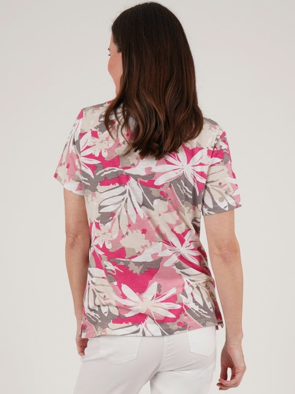 TIGI-Wear Floral All-over-print Top