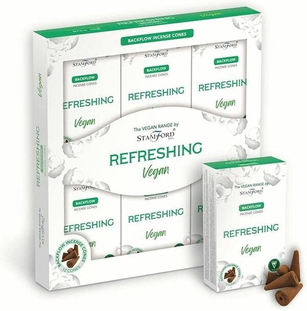 Stamford Vegan Backflow Incense Cones for Home Fragrance, 72 cones