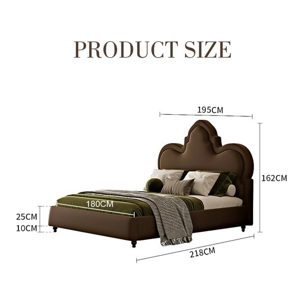 Thalia Wingback King Size Bed, Double Bed-Weilai Concept-Weilai Concept