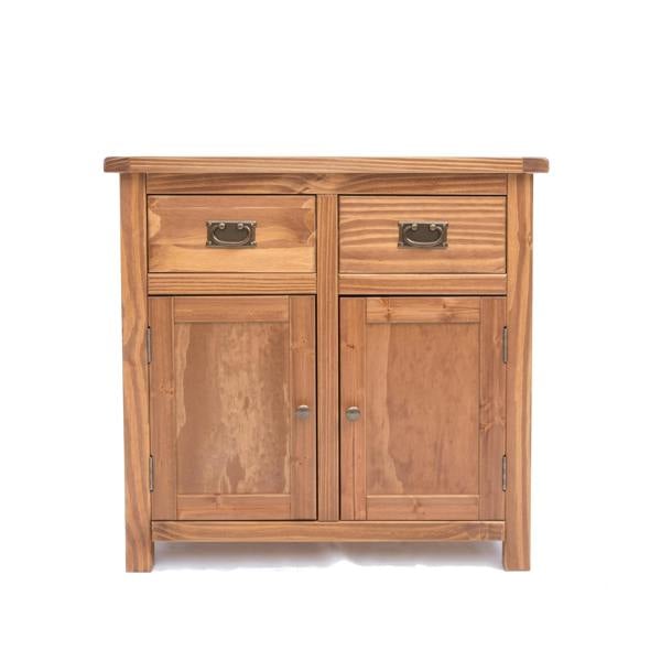 Padua Lacquered 2 Drawer 2 Door Sideboard Brass Drop Handle