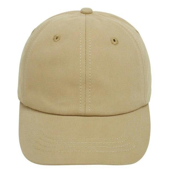 Anniou UPF 50+ Kids Cotton Baseball Cap - khaki