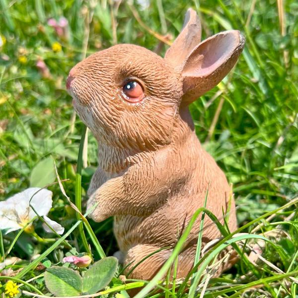 Ferncrest Trading Set of 4 Small Rabbit Garden Animal Ornaments