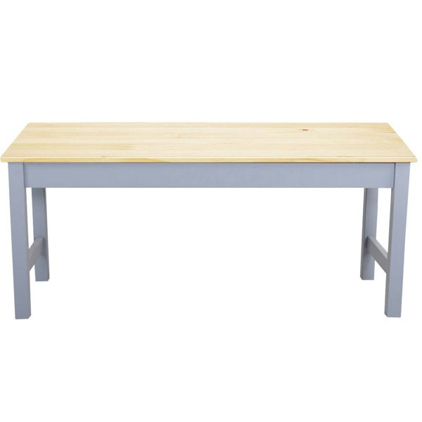 Natural Solid Pine Wood Bench Living and Home