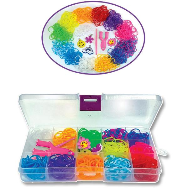Small World Toys Rainbow Rubber Bands Kit - Pink