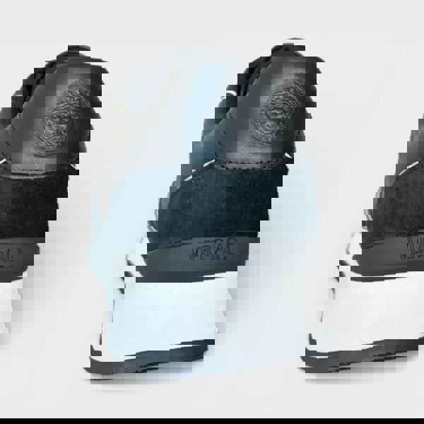 Versace Leather Mix Sneakers Black