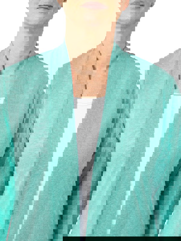 PennyPlain Open Front Shrug - Sea Green